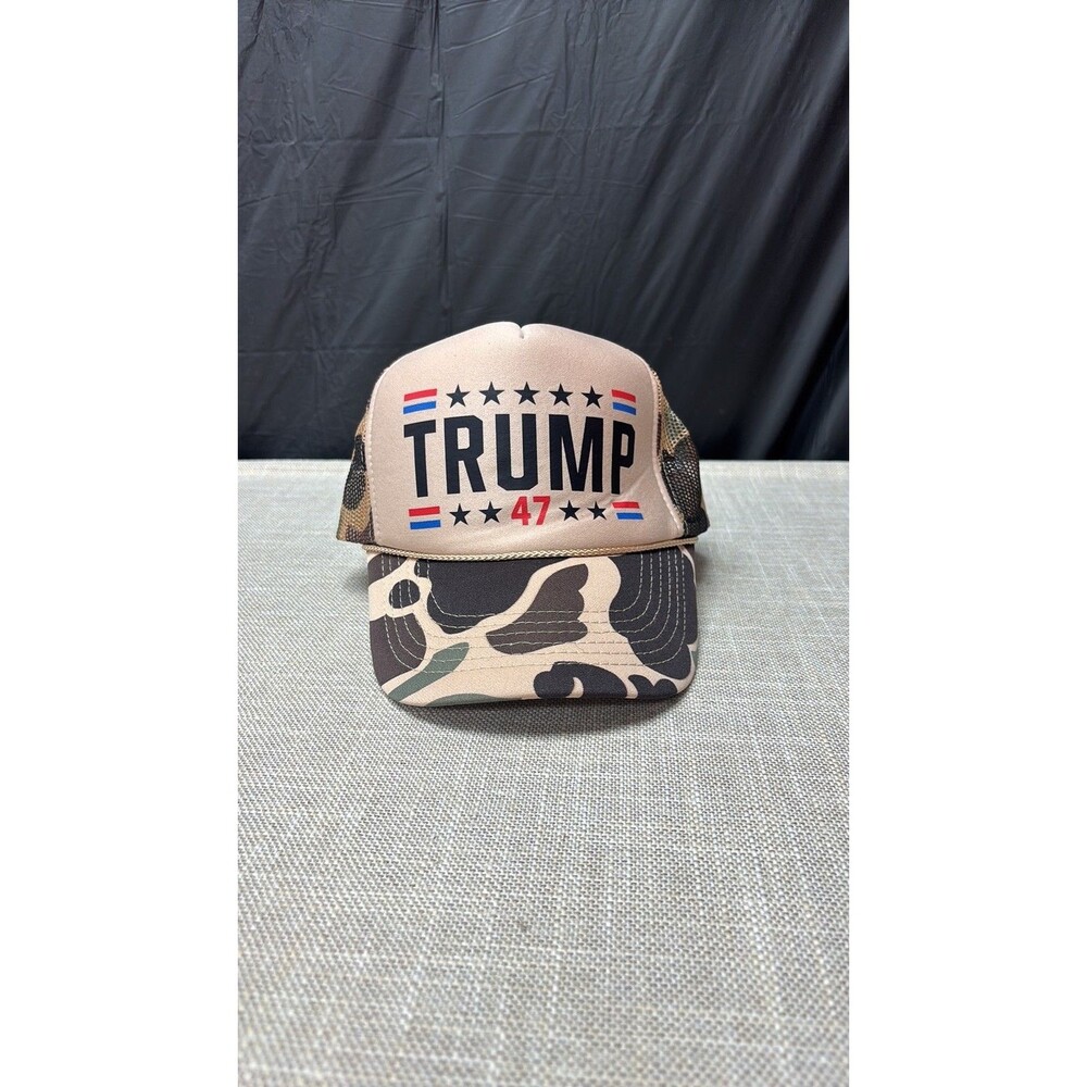 Trump 47 Camouflage Mesh Trucker Hat